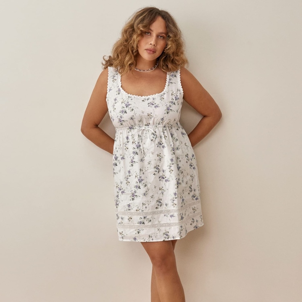 Reformation Moss Linen dress size 0